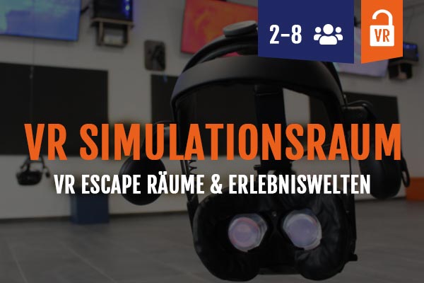 VR simulation room Hannover, VR escape rooms and VR worlds for 2-8 people