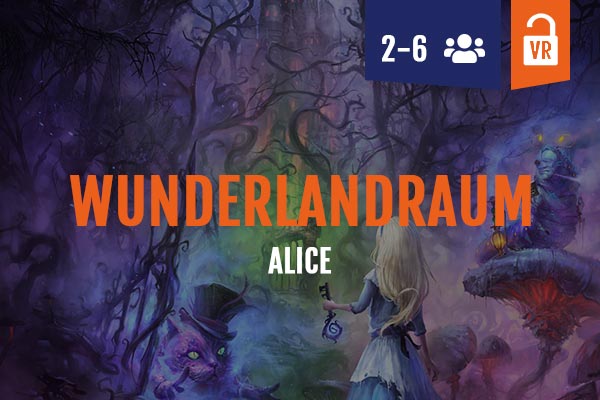 VR escape room Alice, 2-6 people